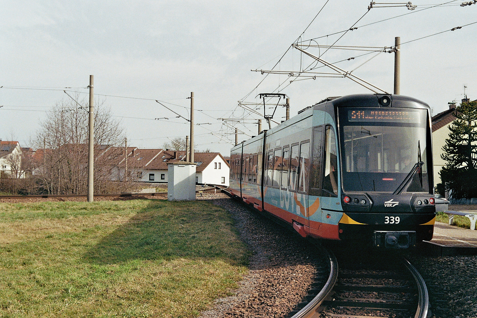 Zug auf der Wendeschleife in Ittersbach