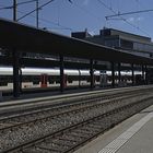 Zug, Bahnhof in der Kurve