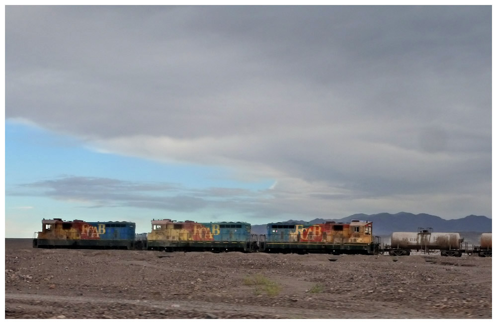Zug in der Atacamawüste