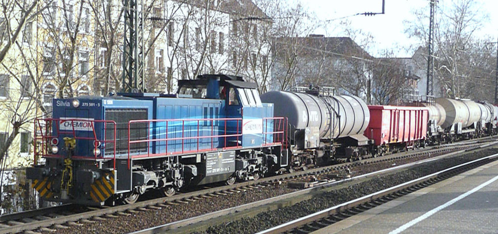 Zug mit Lok der Fa. Chemion Logistik GmbH