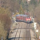 Zug mit optischer Täuschung