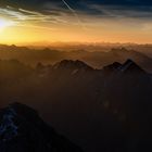 (Zug)-Spitzenblick auf die Berg(e)-Spitzen