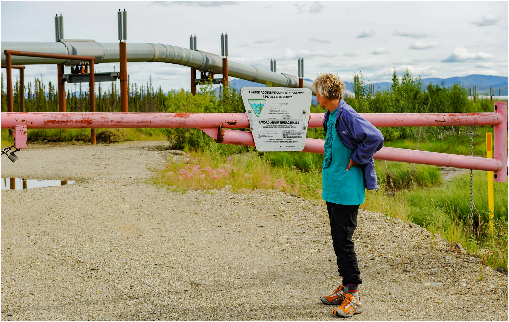 Zugang nur für Service Personal der Trans Alaska Pipeline