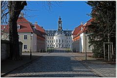 Zugang zum Schloss Hubertusburg / Wermsdorf Sachsen
