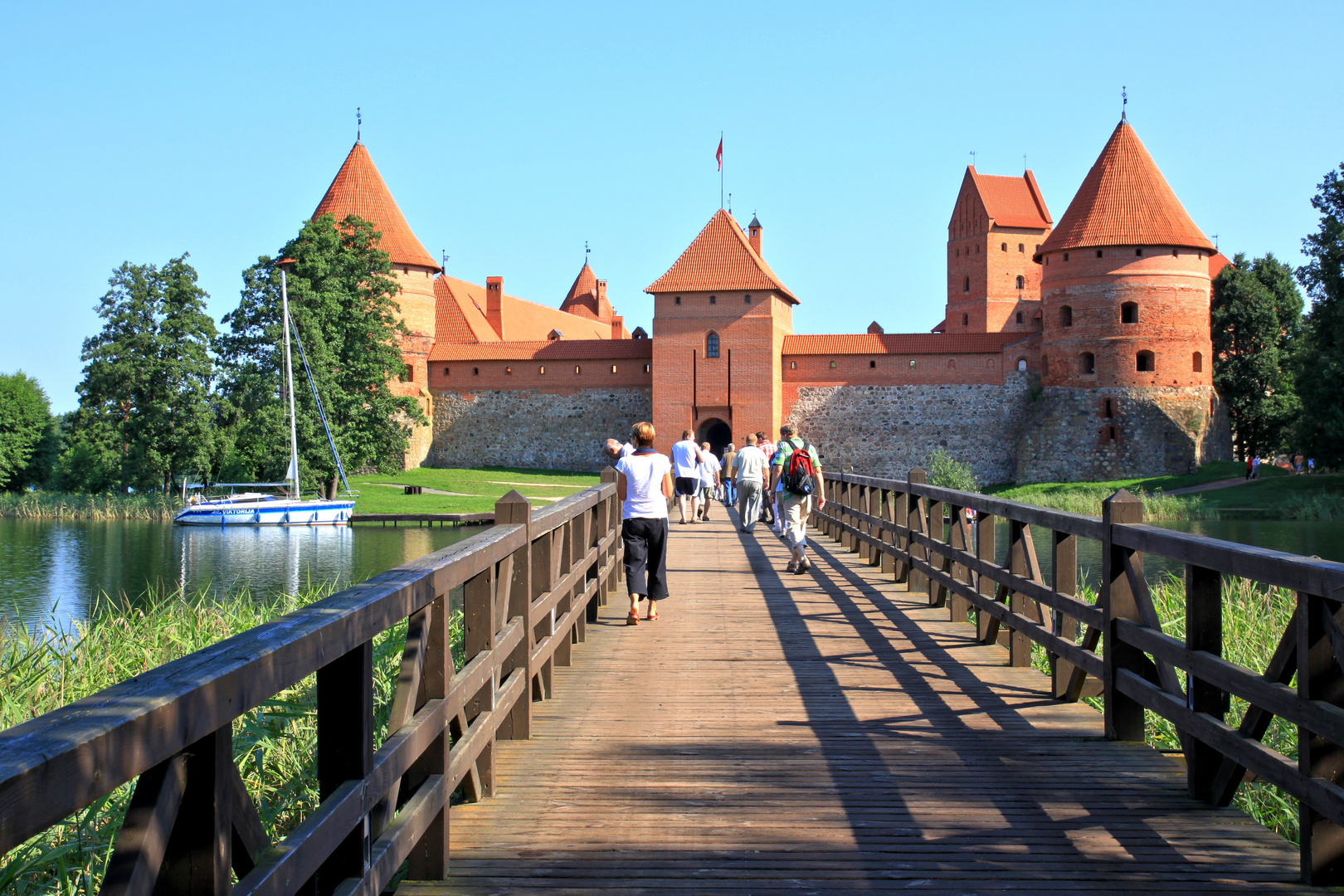Zugang zur Burg Trakai