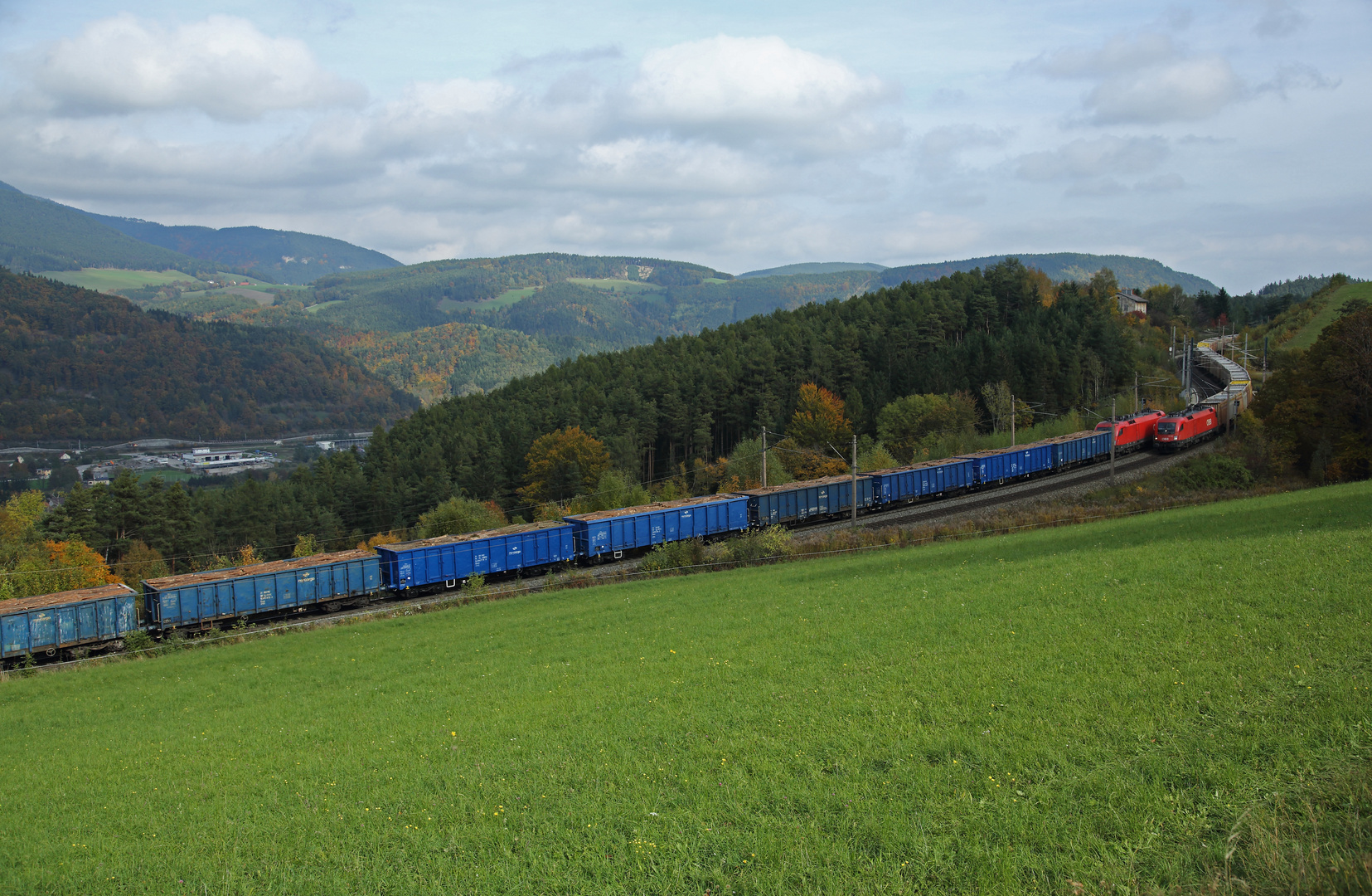 'Zugbegegnung am Semmering'