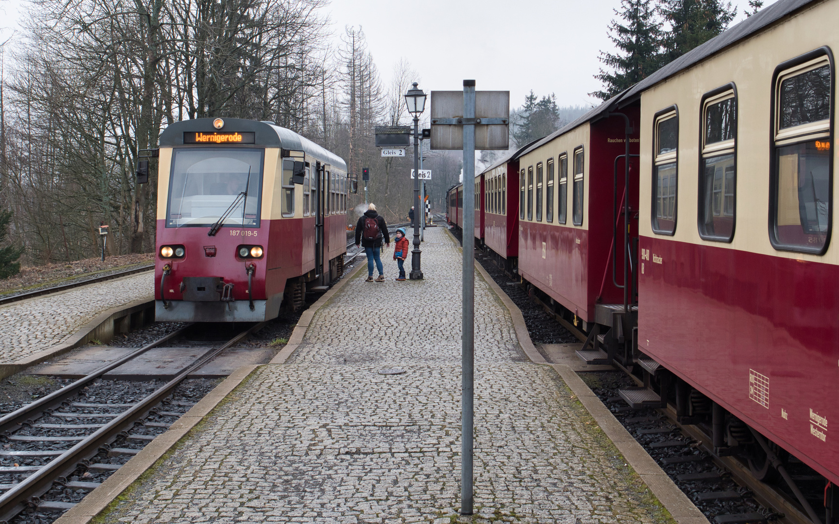 Zugbegegnung in Drei Annen Hohne