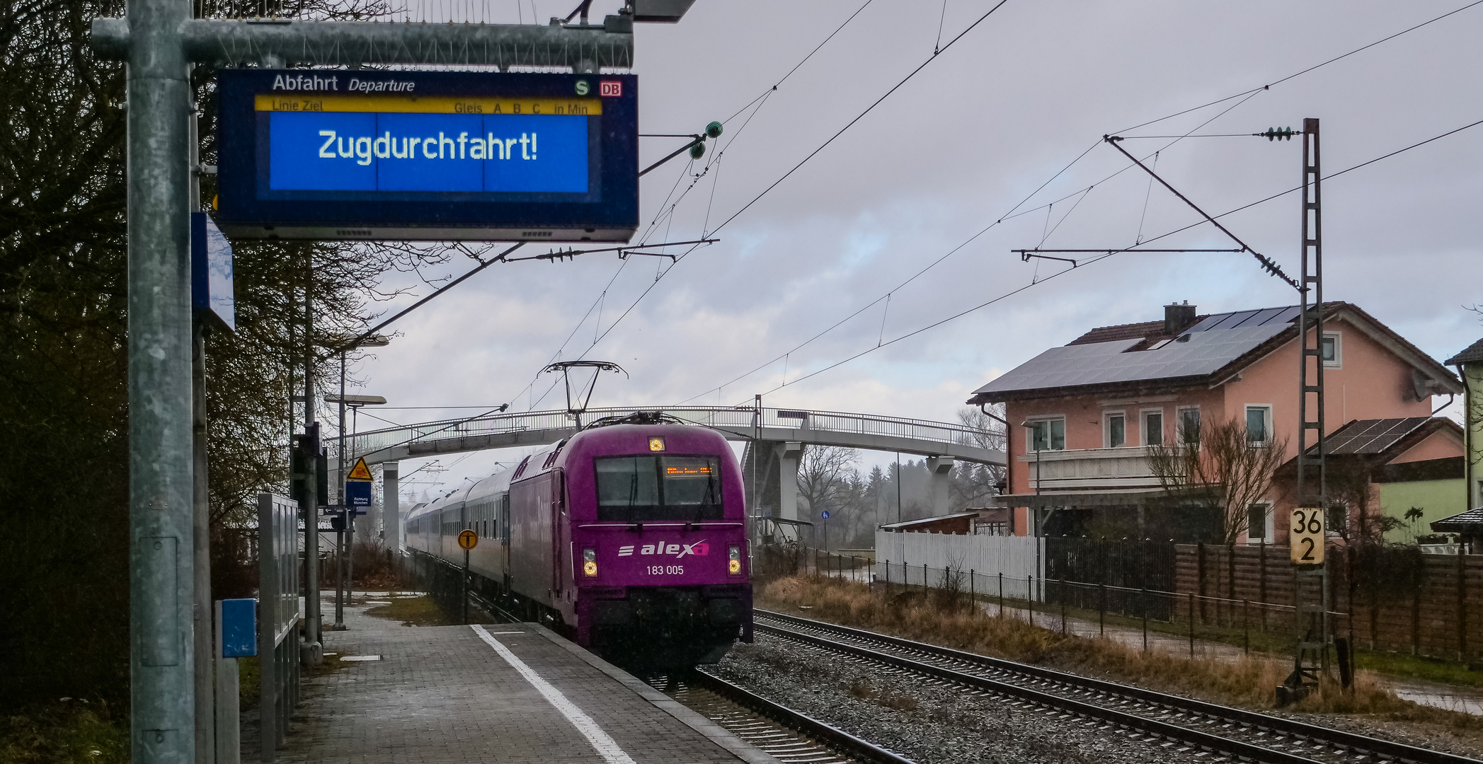 Zugdurchfahrt