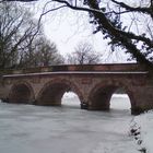 zugefrorener See im Park