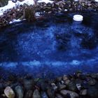 zugefrorener Teich