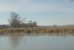 zugefrorener Weiher