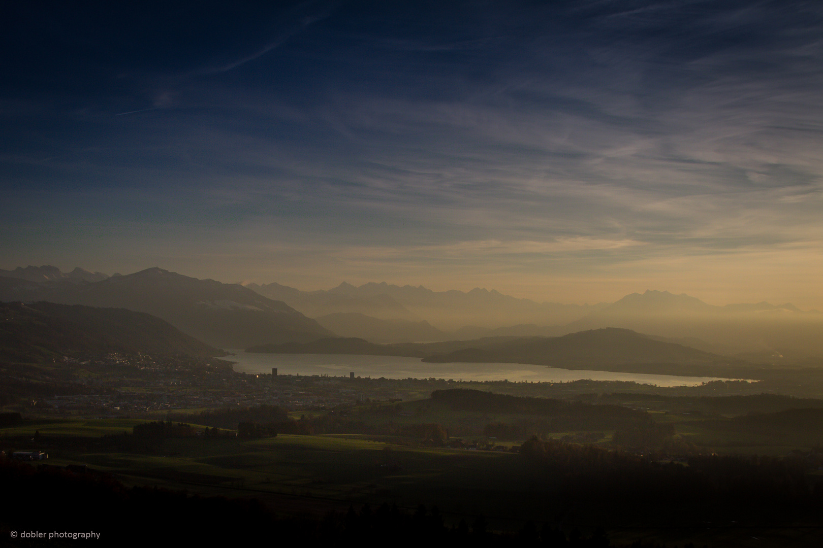 Zugerland am Abend