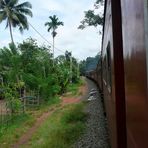 Zugfahrt in Sri Lanka - die Chinesen werden dies ändern