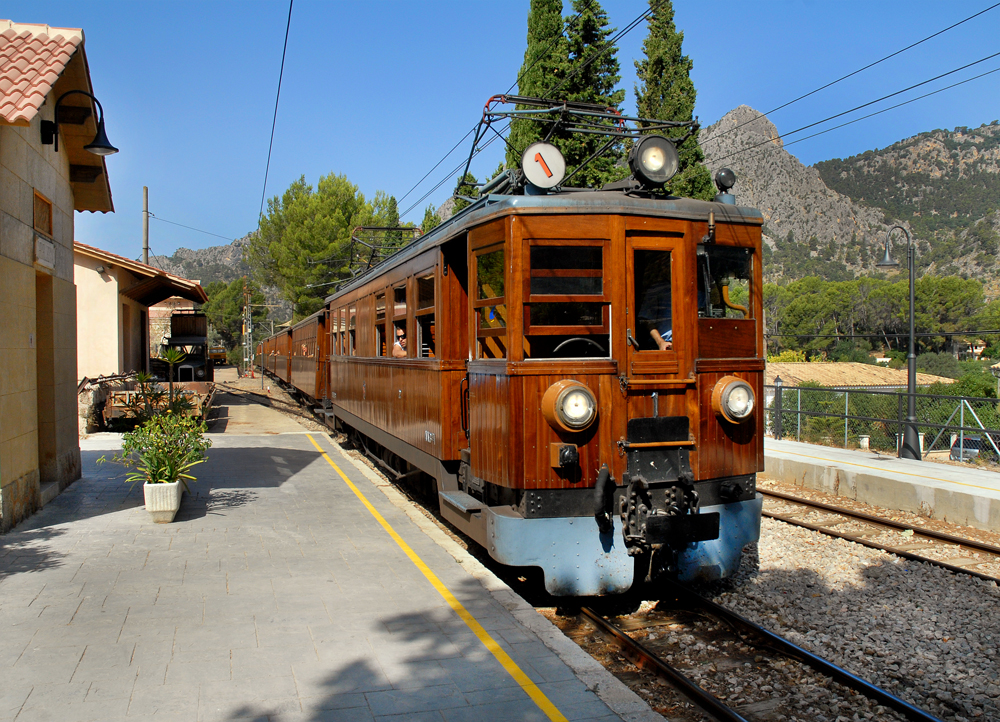 Zugfahrt nach Soller