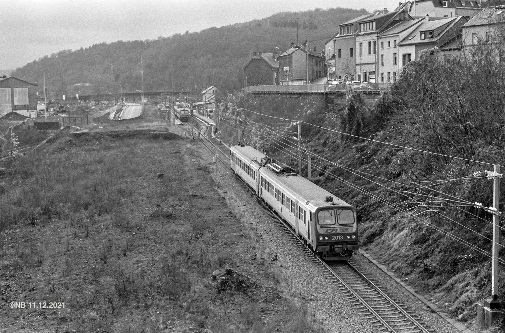 Zugkreuzung in Düdelingen