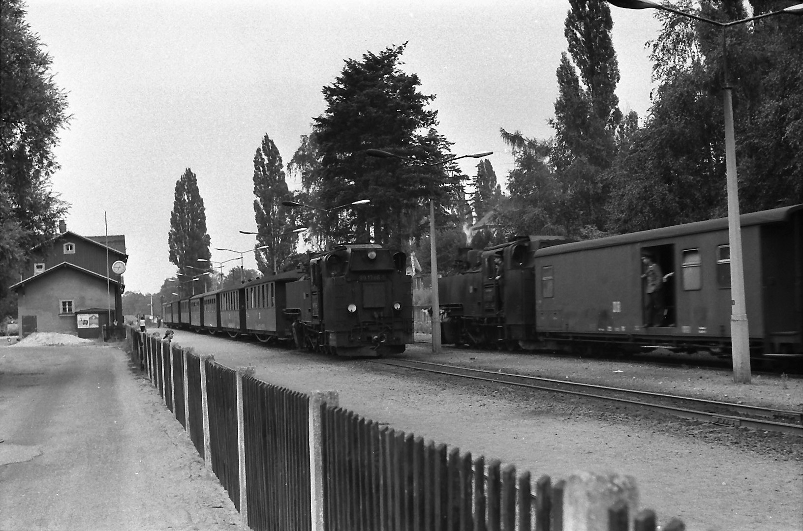 Zugkreuzung in Moritzburg .