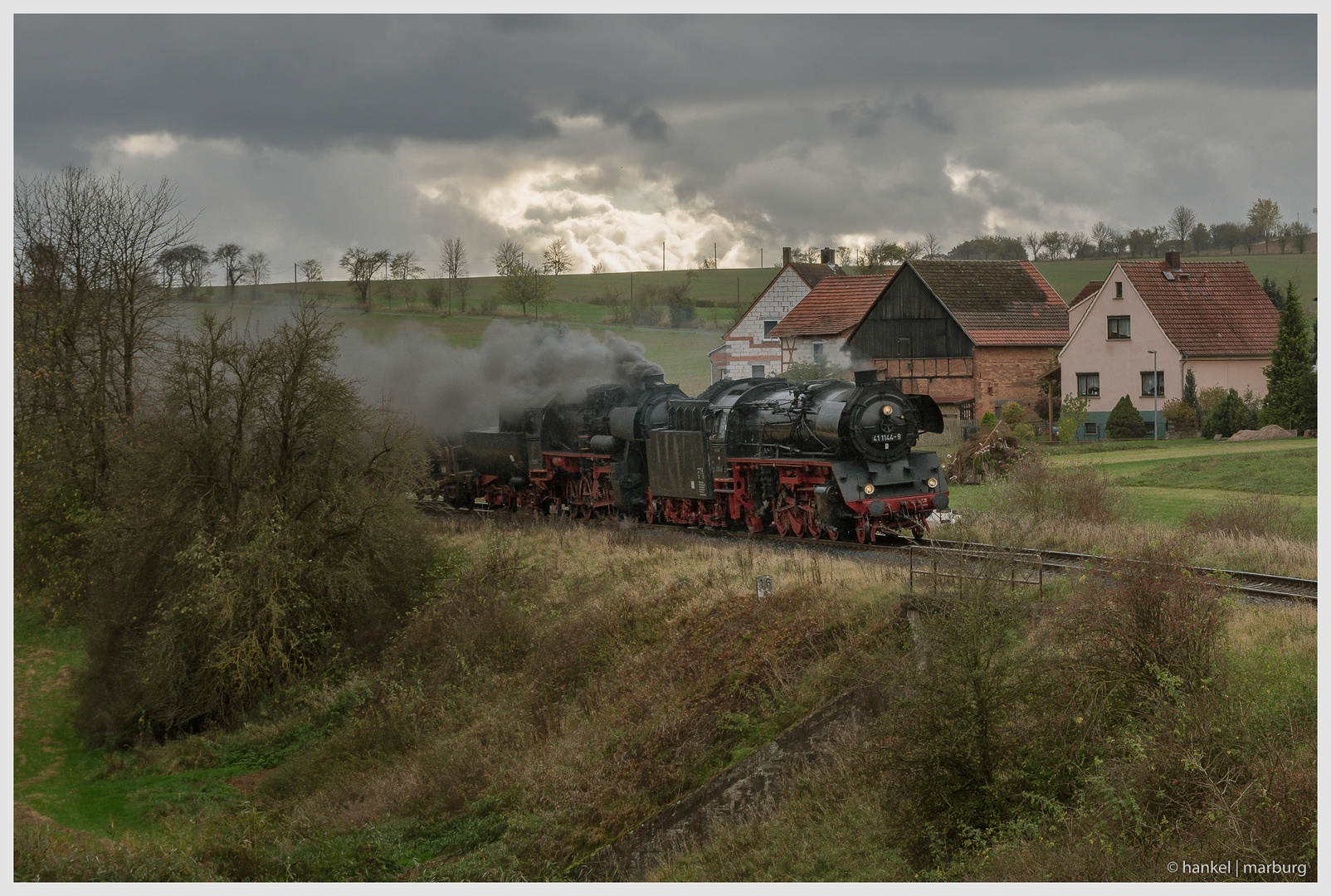 Zuglokomotive 52 8079-2 und Vorspannlok 41 1144-9