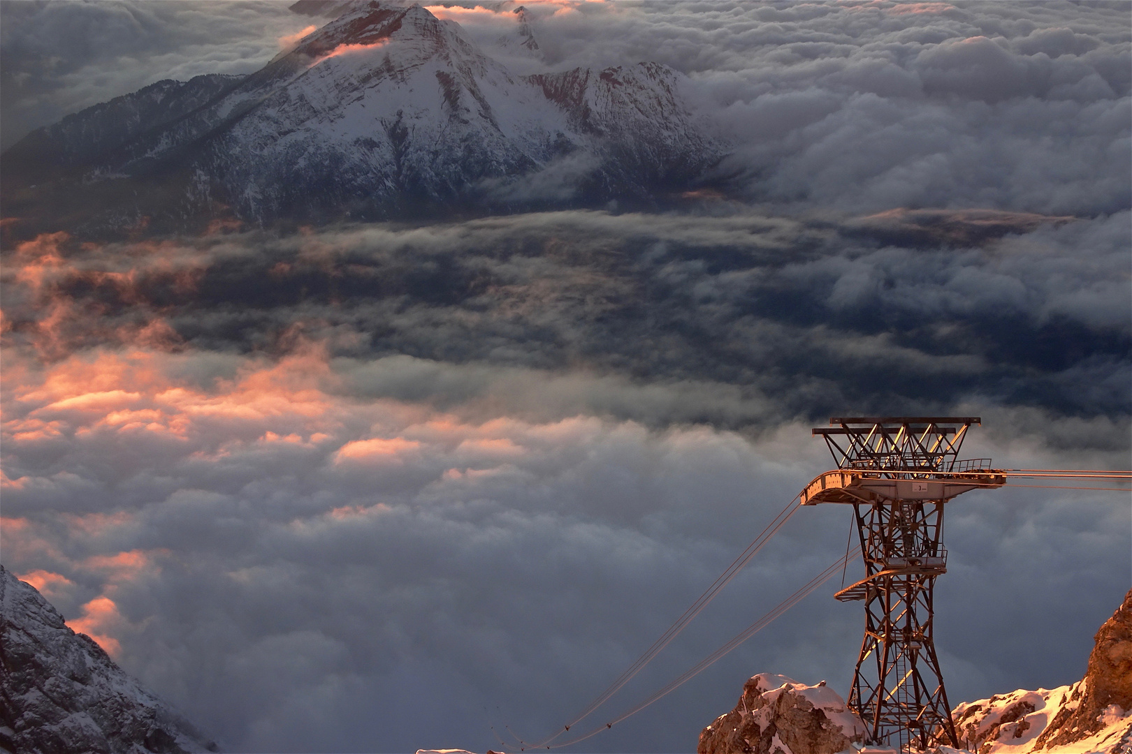 Zugspitz-Blick gegen Abend