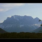 Zugspitz Massiv morgens um 8°° Uhr auf der Fahrt in die Überraschung, aufgenommen vom Fernpass aus.