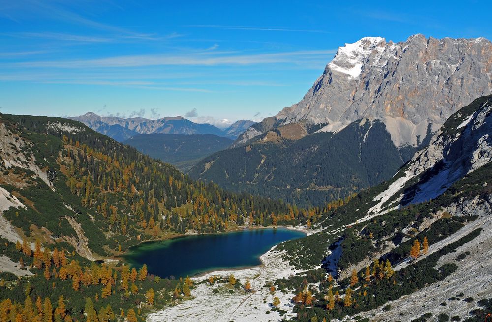 Zugspitzblick und Seebensee