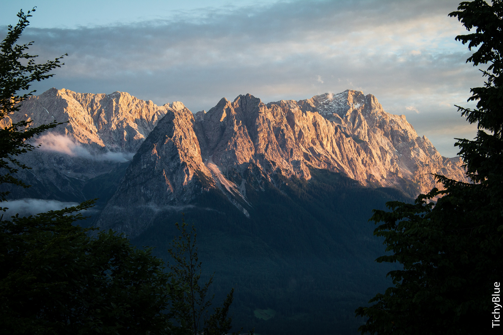 Zugspitze am Abend