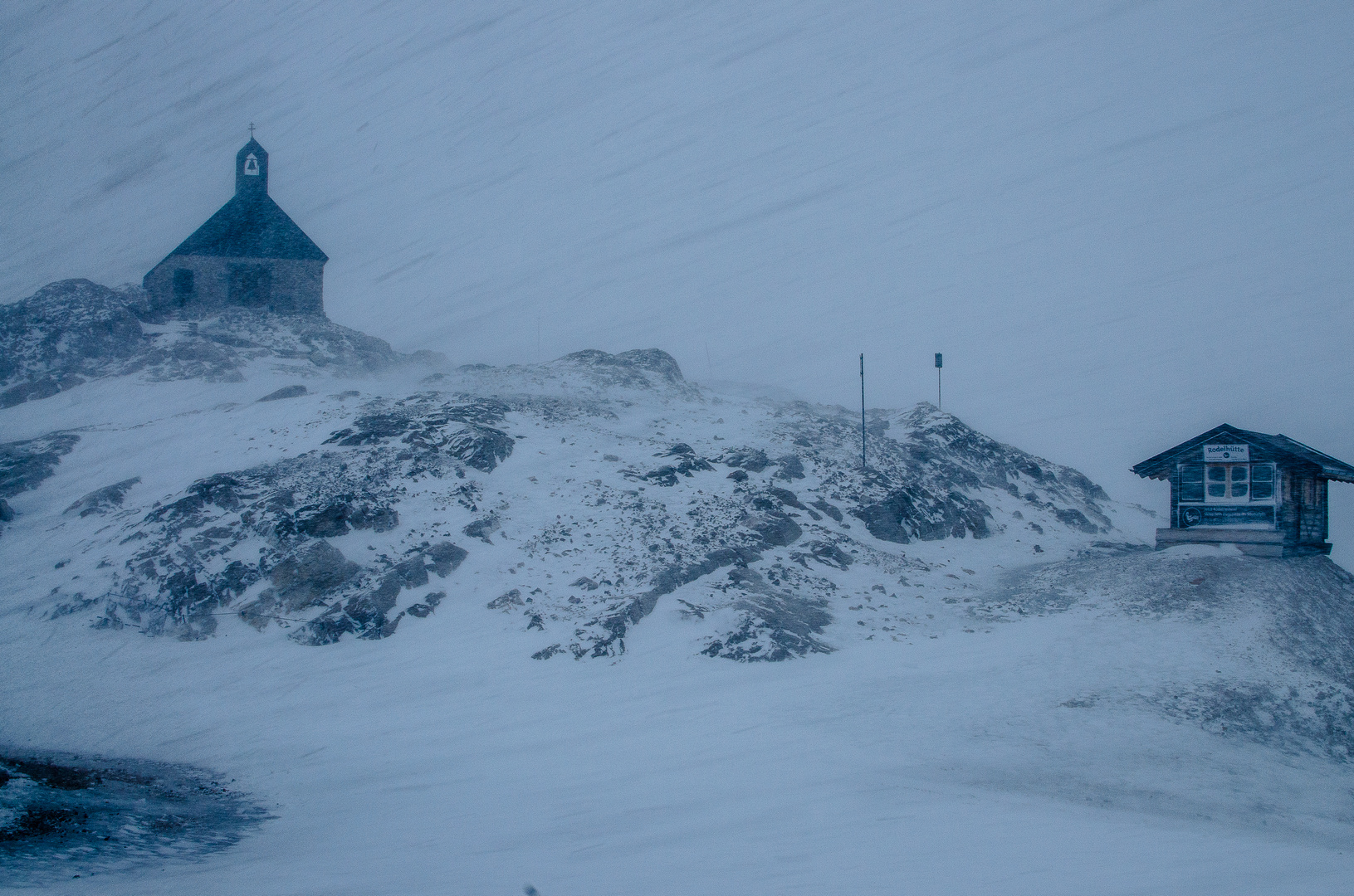 Zugspitze bei 120 kmH Wind