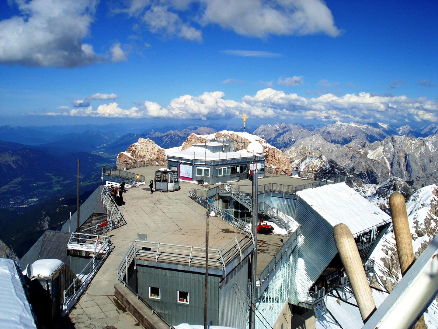 Zugspitze Blick von der Wetterstation