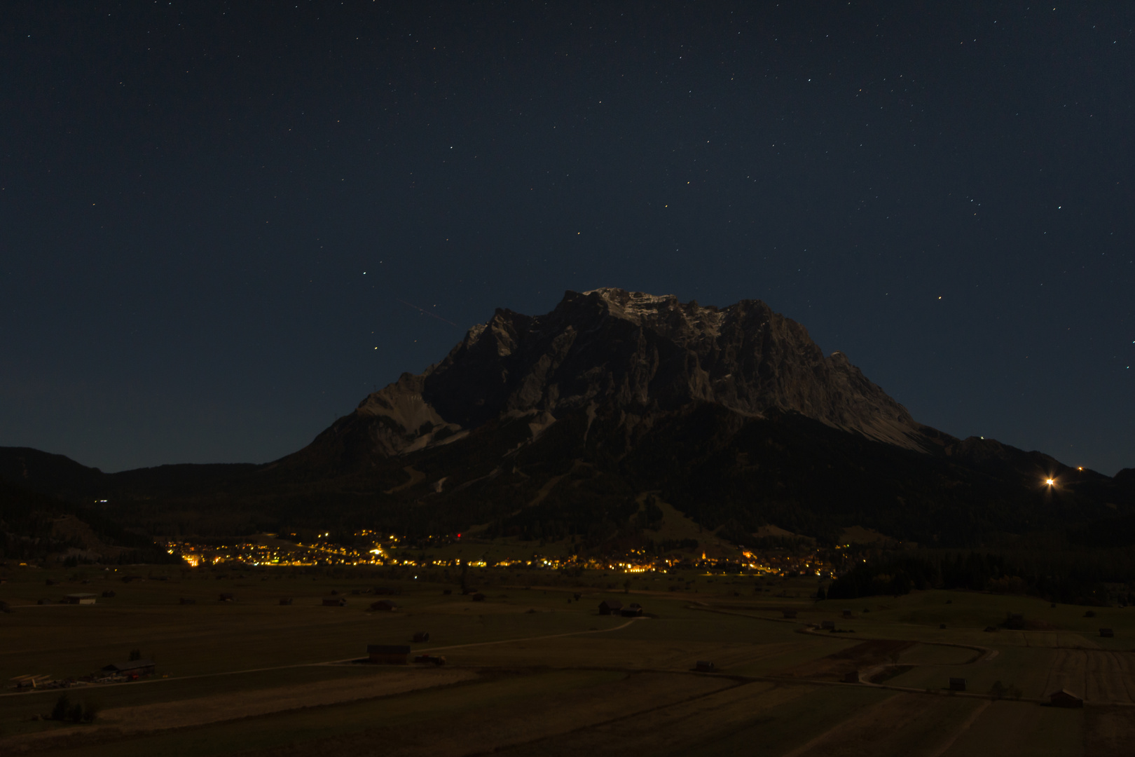 Zugspitze by night