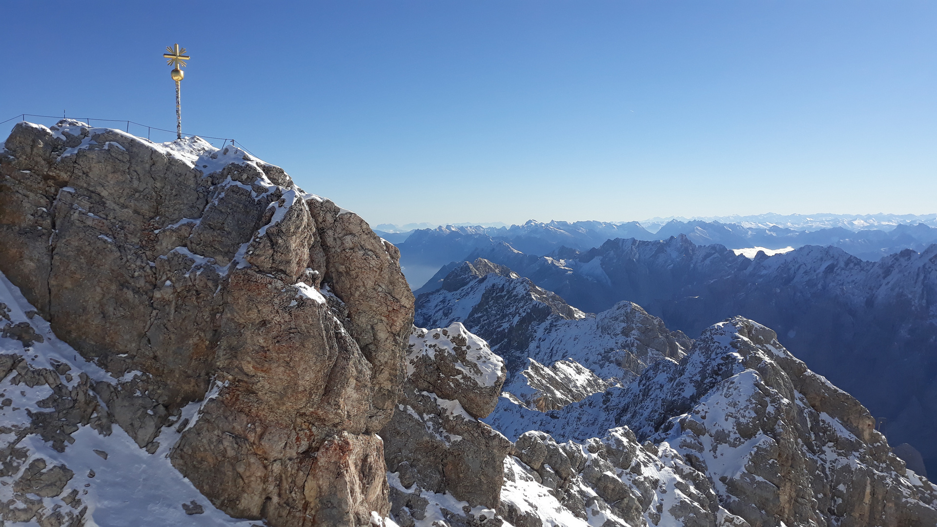 Zugspitze, erster Schnee