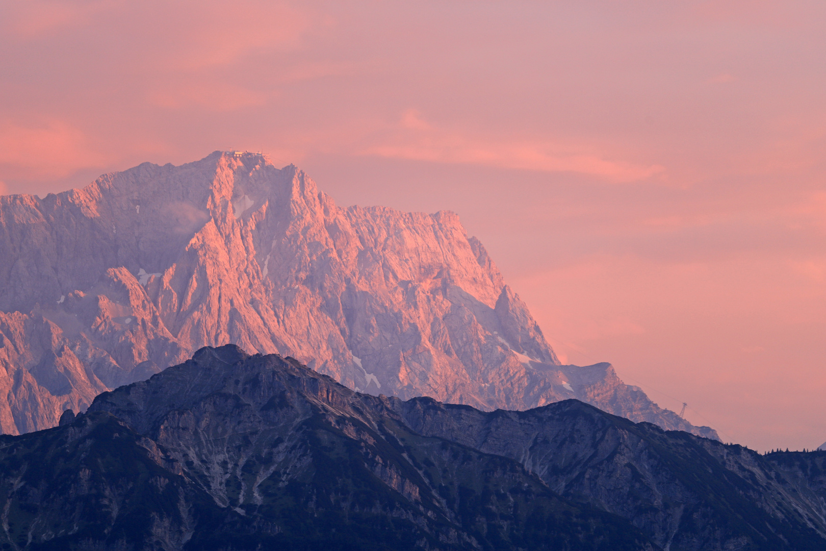 Zugspitze im Abendlicht