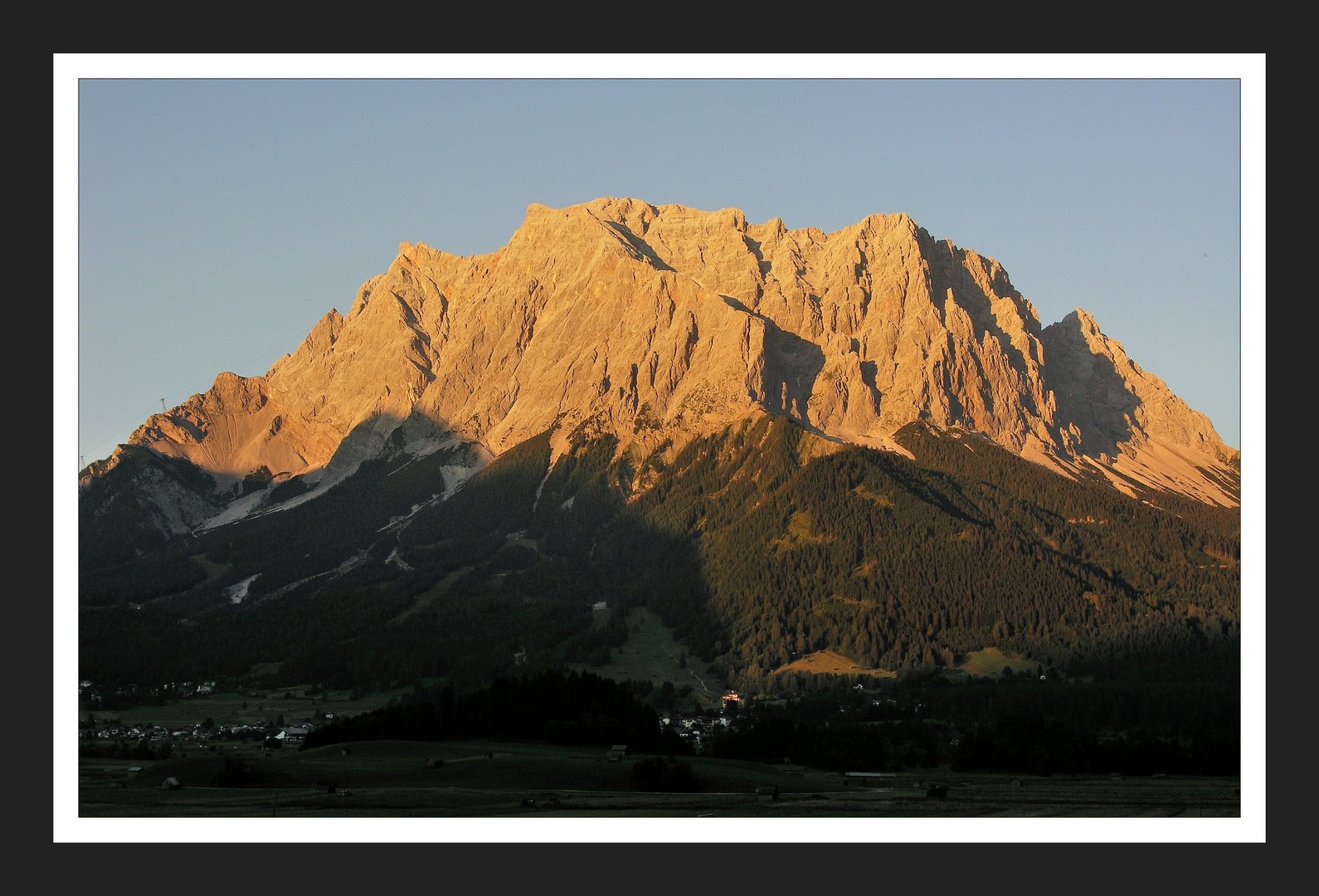 Zugspitze im Abendlicht