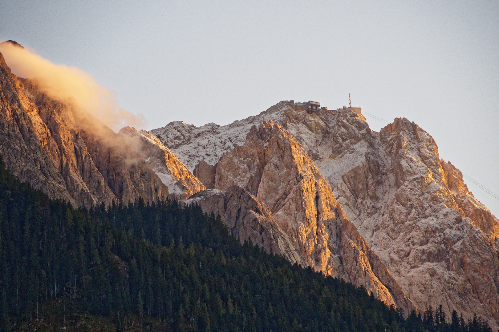 Zugspitze im Abendlicht