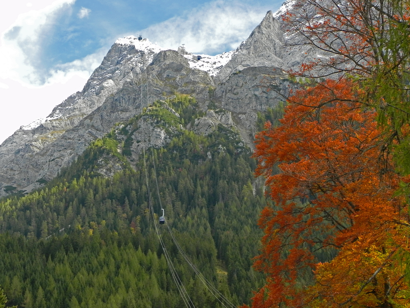 Zugspitze im Herbst