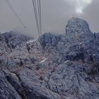 Zugspitze im Nebel