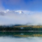 Zugspitze im Nebel