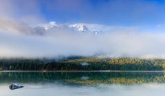 Zugspitze im Nebel