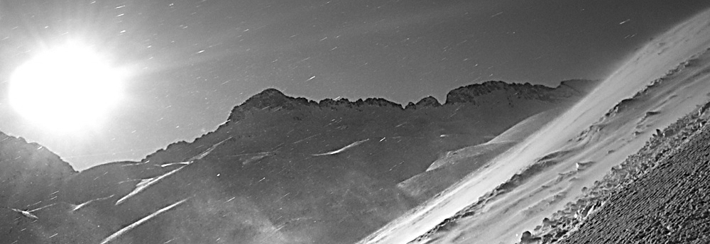 Zugspitze im Schneegestöber