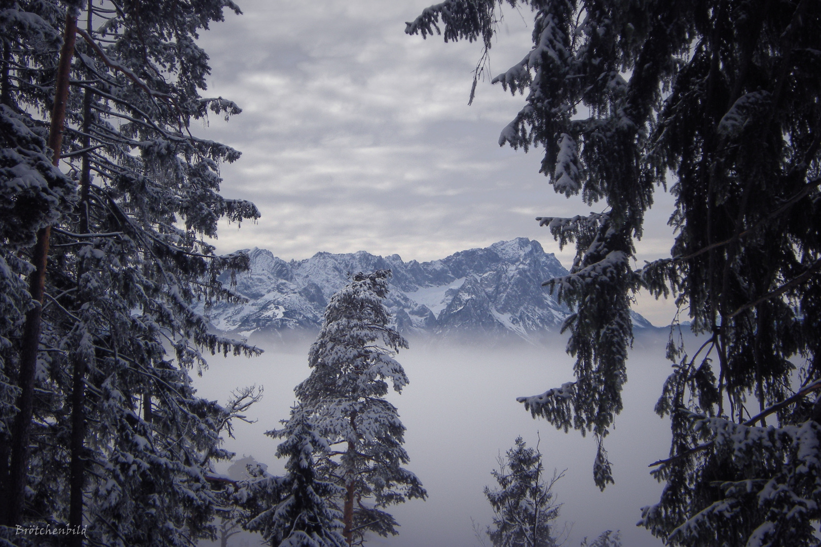 Zugspitze im Winter