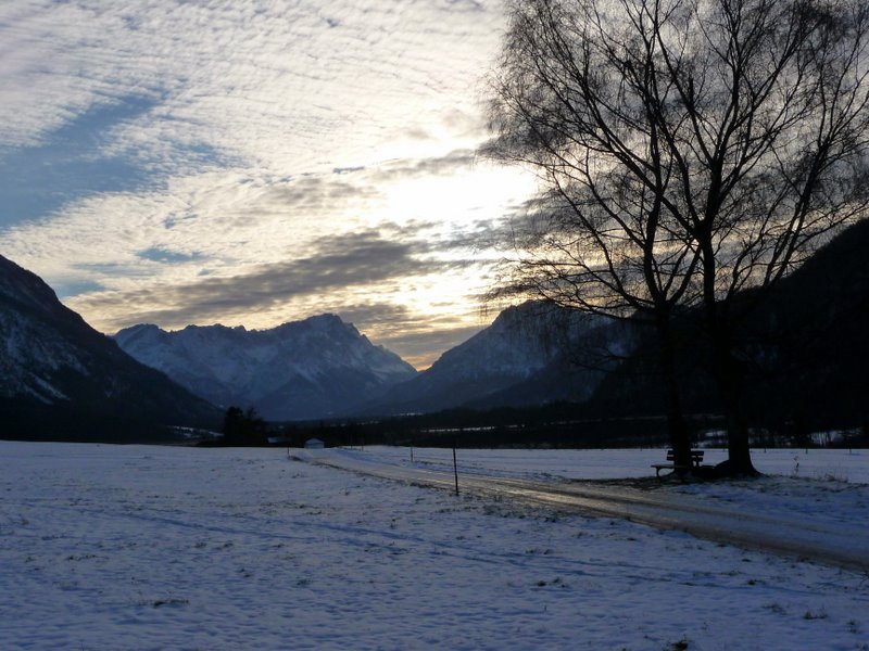 Zugspitze im Winterföhn