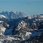 Zugspitze und Wettersteingebirge gesehen vom Nebelhorn