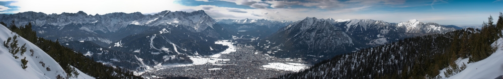 Zugspitze vom Wank aus gesehen