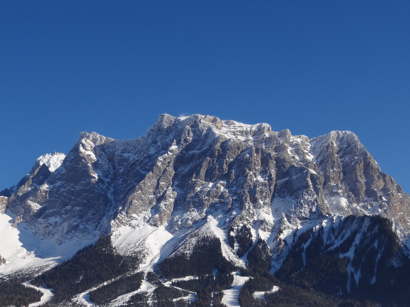 Zugspitze von Ehrwald aus