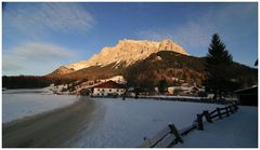 Zugspitze von Ehrwald aus Abgelichtet.