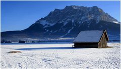 Zugspitze von Lermoos aus abgelichtet