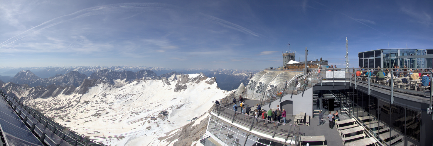 Zugspitzen- Dilemma-Panorama ca. 180°