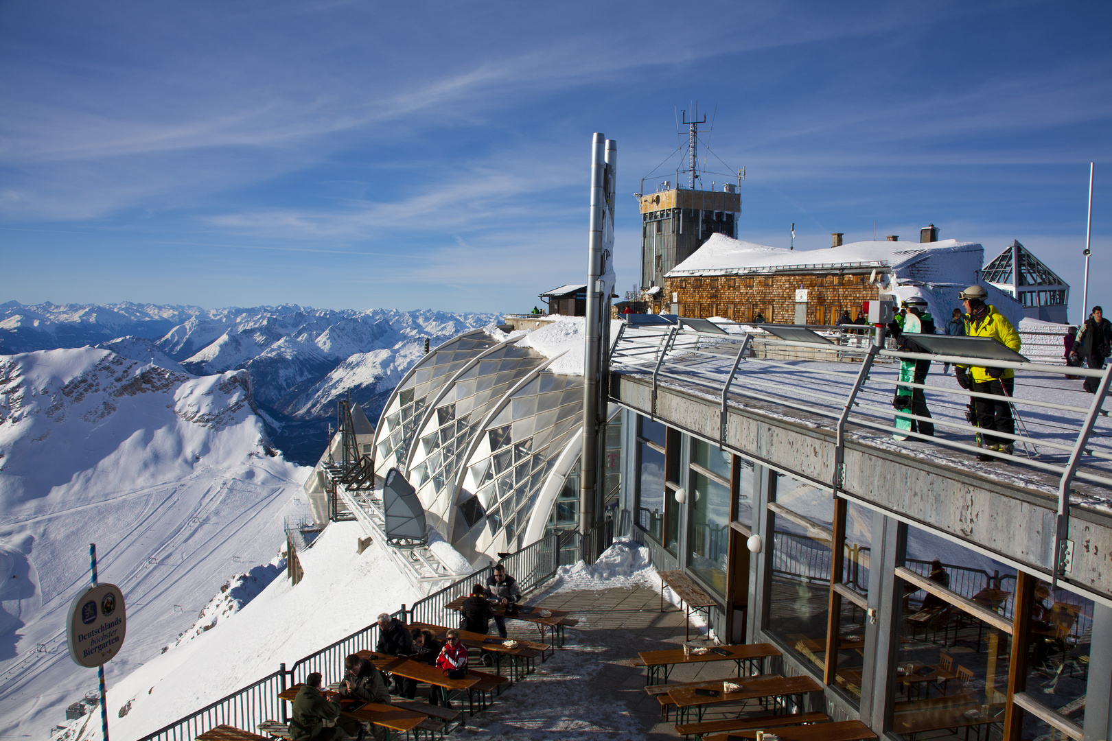 Zugspitzgipfel mit Weitsicht