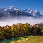 Zugspitzmassiv im Herbst, Oberbayern