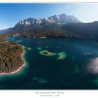 Zugspitzmassiv  mit Eibsee (210°) Panorama