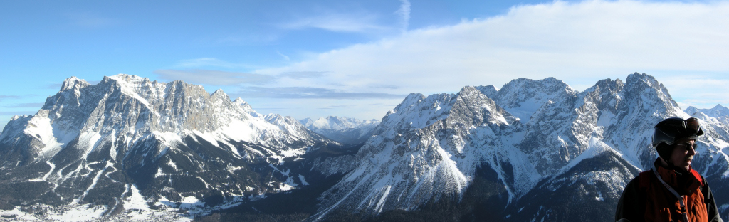 Zugspitzpanorama vom Grubigstein aufgenommen