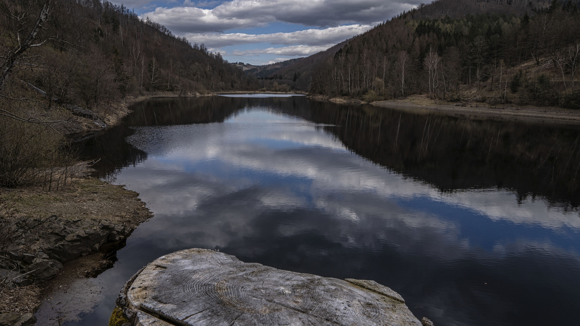 Zulauf der Odertalsperre in Bad Lauterberg / Harz